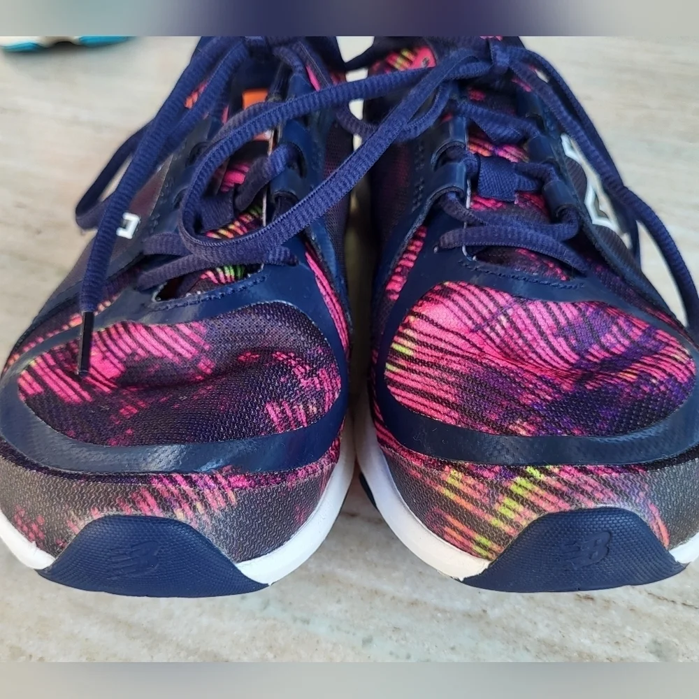 New Balance Womens FuelCore Transform v2 GS Navy/Pink Running Shoes Size 8.5
